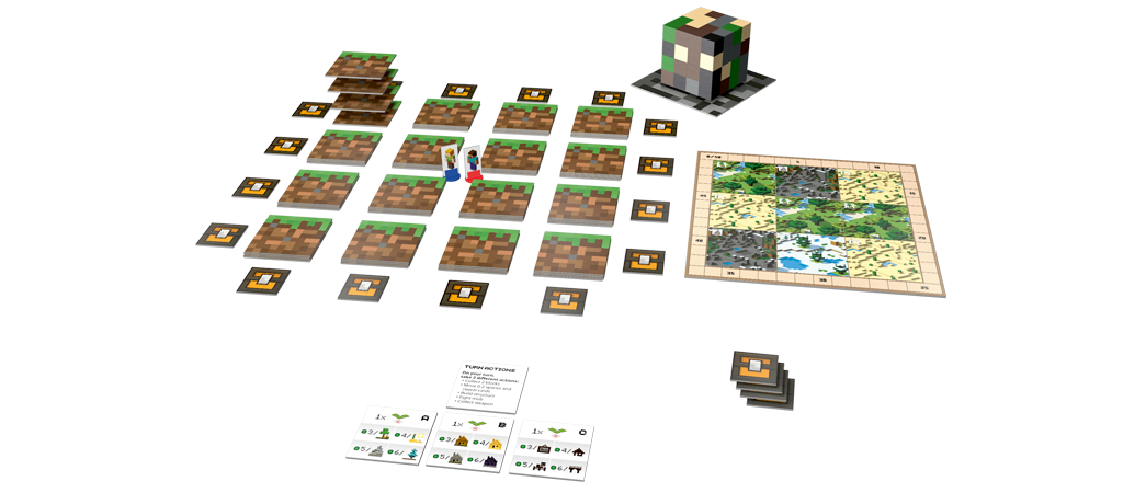 Minecraft: Builders & Biomes - Minecraft A Game Board