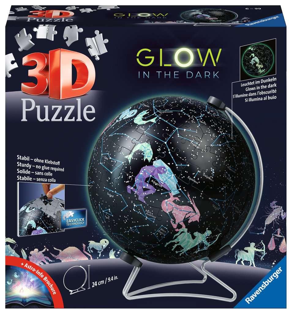 Ravensburger The Earth 540 Piece 3D Jigsaw Puzzle Ball for Kids and Adults  - Easy Click Technology Means Pieces Fit Together Perfectly