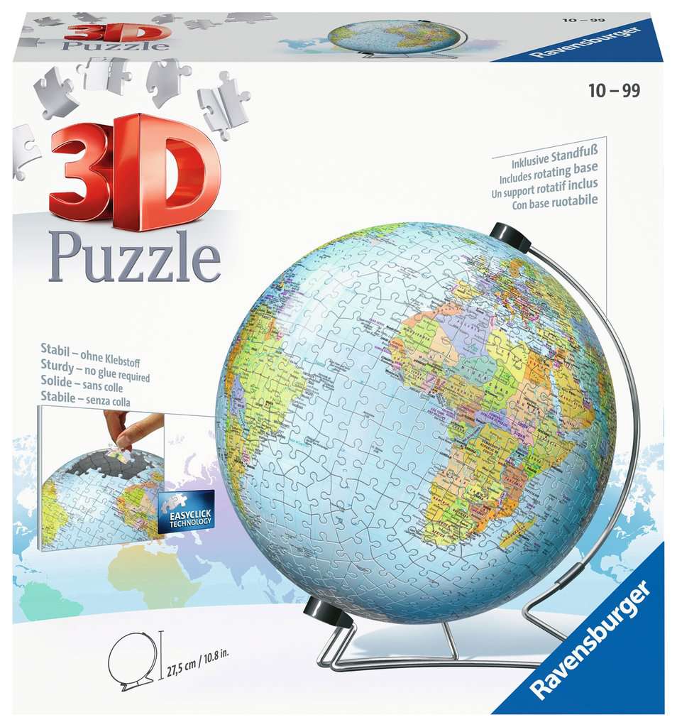 Puzzle 3D - Globe pour enfants, DEFIPARADES