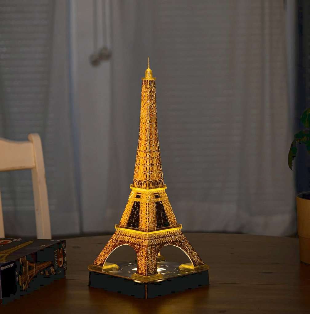 Puzzle 3D lumineux La Tour Eiffel Paris TBE, Ravensburger , Night édition -  Ravensburger | Beebs