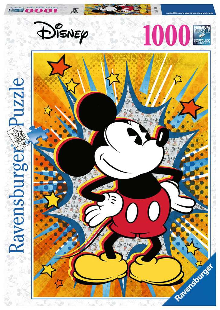  Ravensburger Disney Mickey Mouse: Mosaic Mickey 1000 Piece Jigsaw  Puzzle for Adults - Every Piece is Unique, Softclick Technology Means  Pieces Fit Together Perfectly : Toys & Games