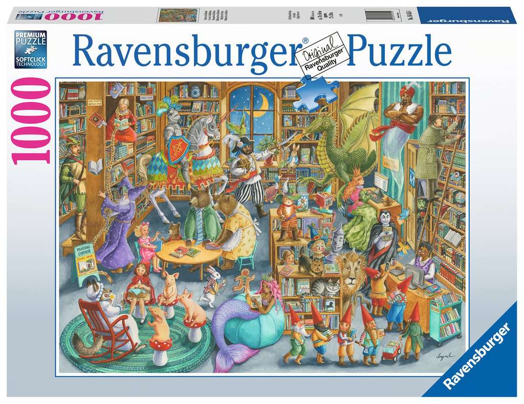 Grand Library Jigsaw Puzzles 1000 Piece, Puzzle For Adults