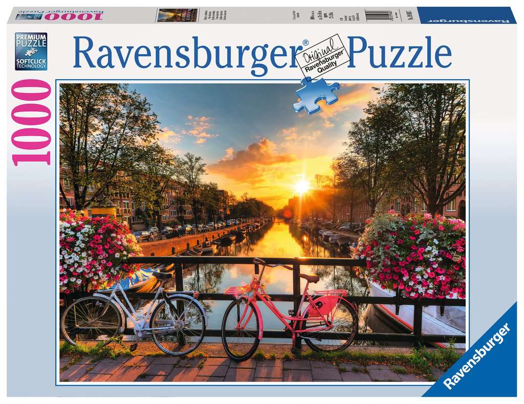 Ravensburger 16007 99 Bicycles 1500 Piece Puzzle for Adults - Every Piece  is Unique, Softclick Technology Means Pieces Fit Together Perfectly, Red