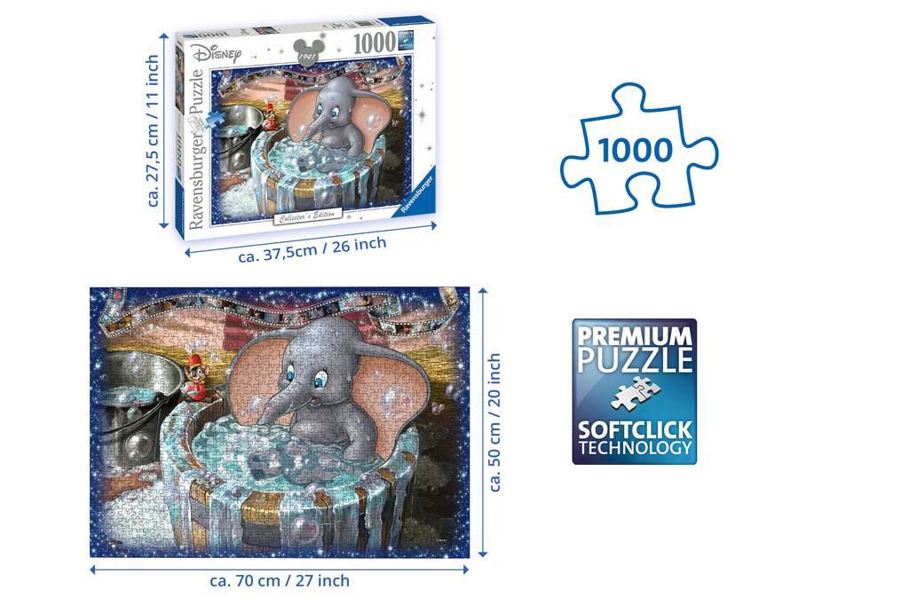 Ravensburger Disney Collector's Edition Peter Pan 1000 Piece Jigsaw Puzzle  for Adults - Every Piece is Unique, Softclick Technology Means Pieces Fit