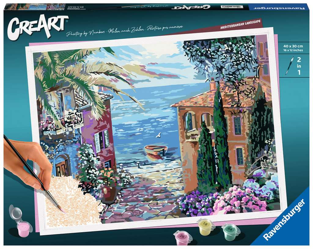 Mediterranean Landscape | Mediterranean | | Adult CreArt Products Crafts Art | Landscape 
