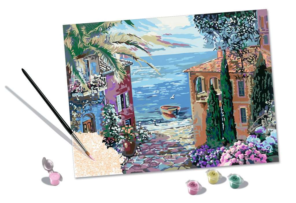 Mediterranean Landscape | Adult | Products Crafts & | Mediterranean Art Landscape | CreArt