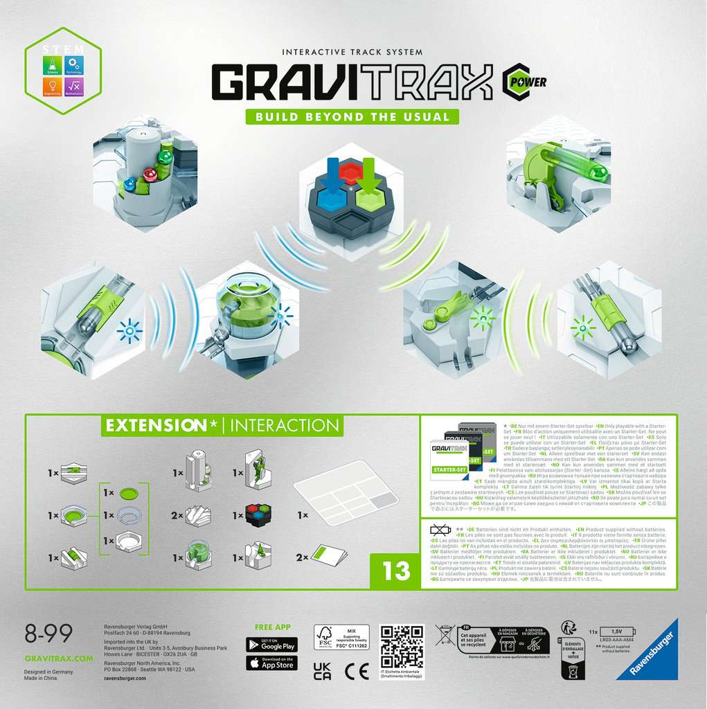 Circuit à billes GraviTrax Power Starter Set Switch Ravensburger