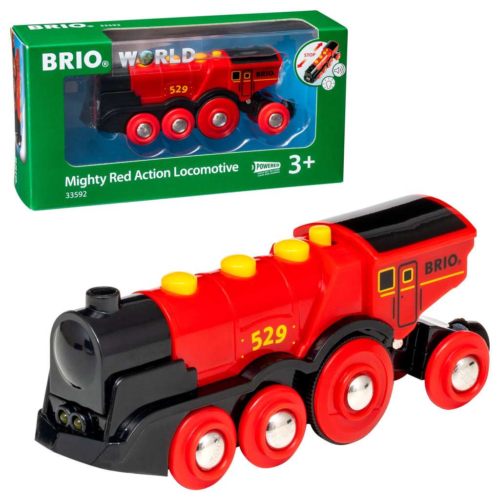 Locomotive rouge puissante à piles - Brio