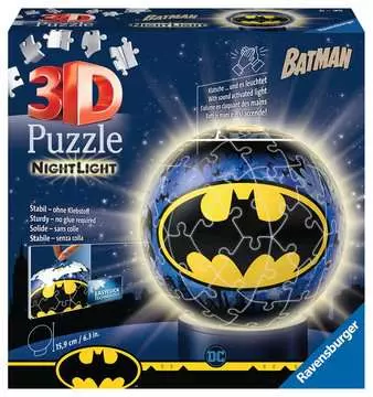 3D Puzzle Nightlight Batman 72pcs 3D Puzzles;3D Puzzle Balls - image 1 - Ravensburger