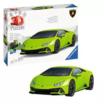 Lamborghini Huracán EVO - Verde - green 3D Puzzles;3D Vehicles - image 3 - Ravensburger