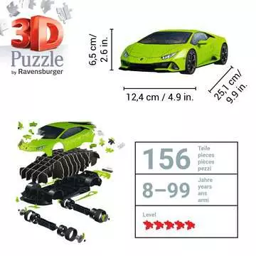 Lamborghini Huracán EVO - Verde - green 3D Puzzles;3D Vehicles - image 5 - Ravensburger
