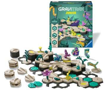 Ravensburger - Gravitrax Junior - Starter Set My Jungle 100 pièces -  Circuit de billes - Jeu de construction créatif 